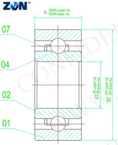 604-ZEN Miniature Deep Groove Ball Bearing